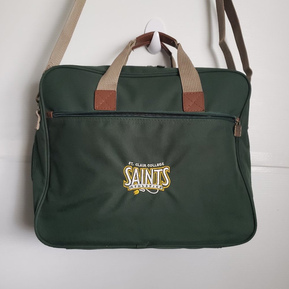 St.Clair Saints Athletics Laptop Shoulder Strap hand grip green Windsor College